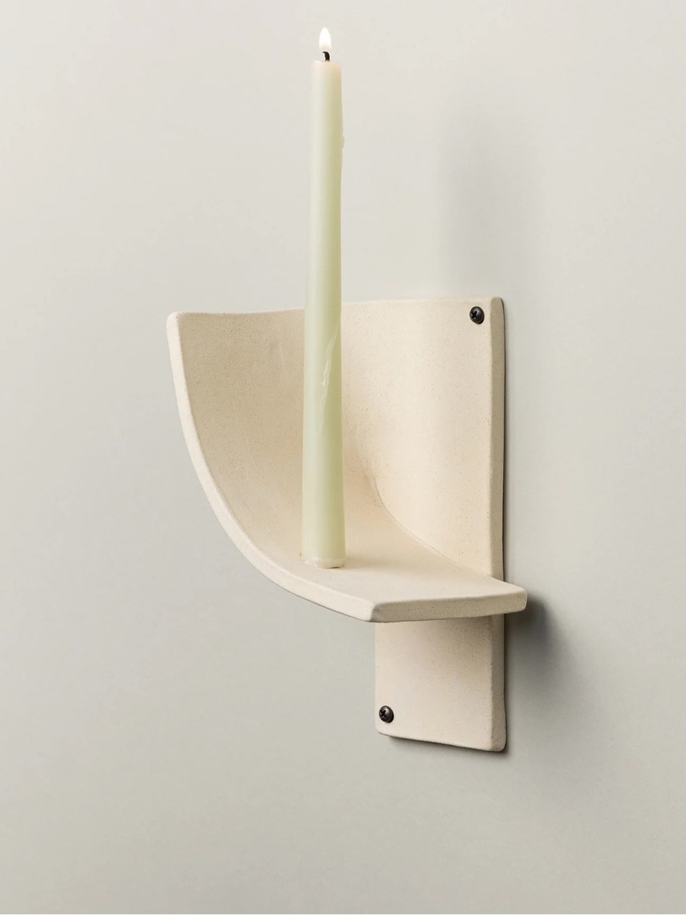 SIN Kahn Candle Sconce in Bone NIB